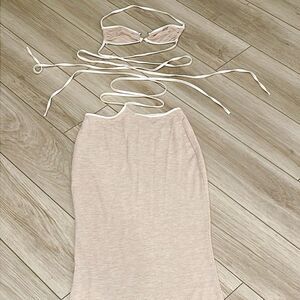 2 piece matching set top & skirt